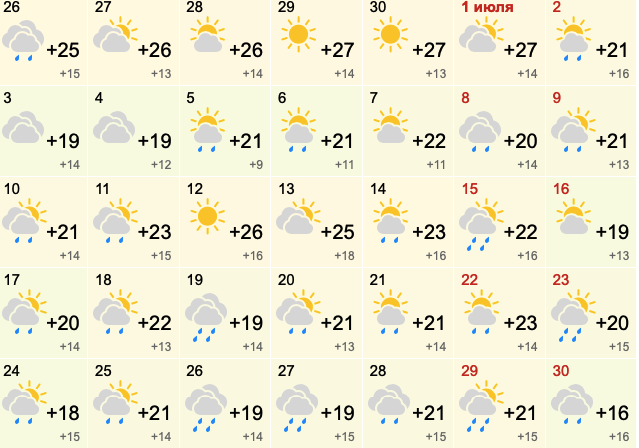 Фото В Новосибирске стал известен прогноз погоды на июль 2023 года 3